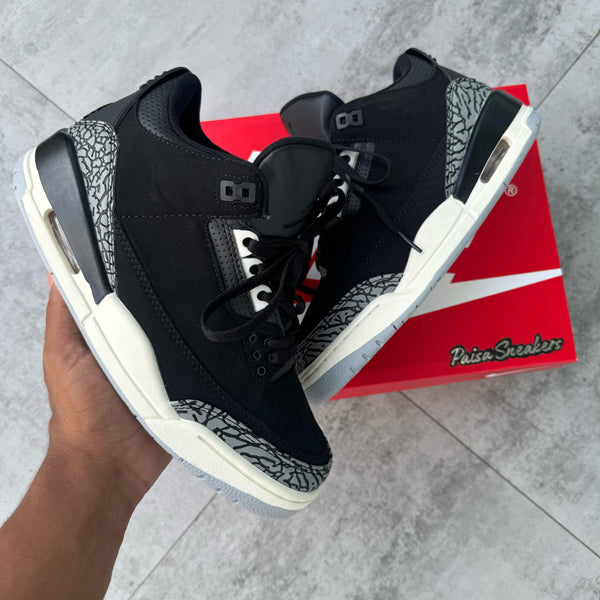 Jordan 3 Negro Gris
